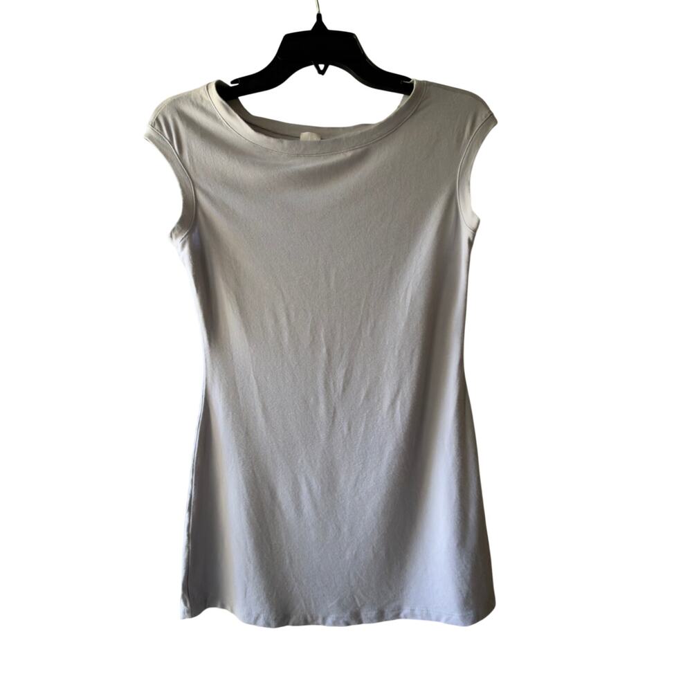 Angelrox Cap Tunic Bamboo Top Gray Song 8/10 Medium stretchy flowy lightweight